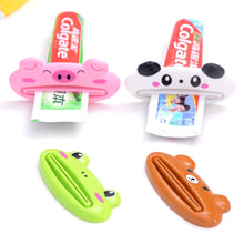 Load image into Gallery viewer, 1pcs Animal Easy Toothpaste Dispenser Plastic Tooth Paste Tube Squeezer Useful Toothpaste Rolling Holder For Home Bathroom